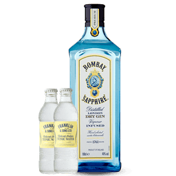 ג'ין בומביי ליטר + זוג מי טוניק פרנקלין 200 מ"ל