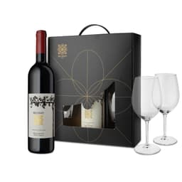 מארז יין רקנאטי קברנה סוביניון כרם לבנון 2022 + זוג כוסות