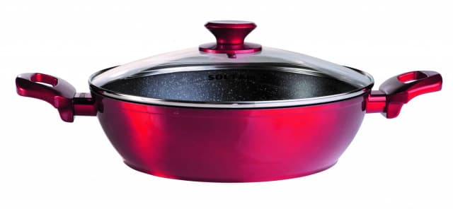 סוטז' אלומיניום מבית סולתם 34 ס"מ נון סטיק - דגם MERLOT - All Store