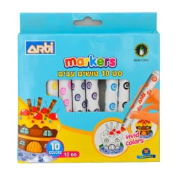 טושים צבעוניים 10 יח' - All Store