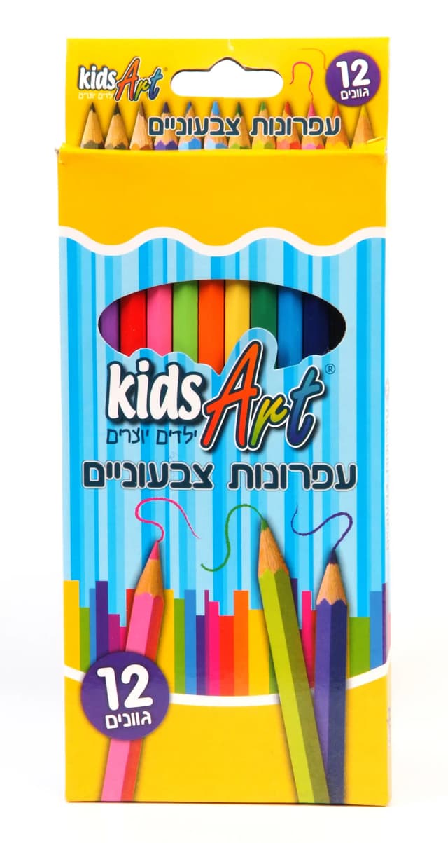 קידס ארט 12 עפרונות צבעונ