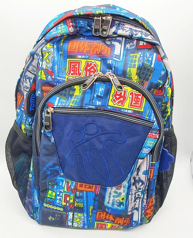 תיק גב מעוצב כחול גרפיטי TOTTO - All Store