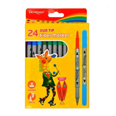 טושים דו צדדיים 24 יח' - All Store