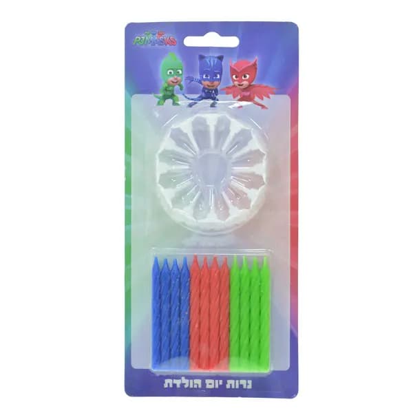 נרות יום הולדת כח פי ג'י