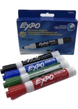 סט טושים ללוח מחיק 4