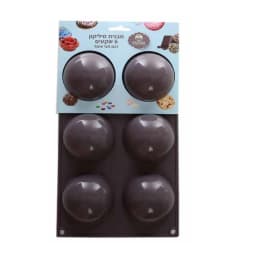 תבנית סיליקון 6 שקעים דגם חצי עיגול מבית MAMA - All Store
