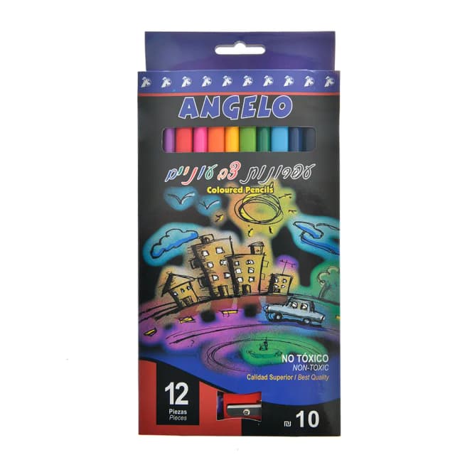 עפרונות צבעוני 12 יח