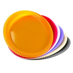 צלחות חד פעמיות צבעוניות גודל 10' - All Store