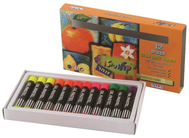 צבעי פסטל זוהר סט 12