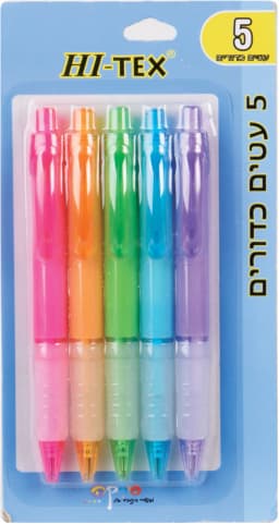 מארז 5 עטים כדורים - All Store