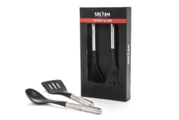 סט כף ותרווד ידית זהב באריזת מתנה סולתם