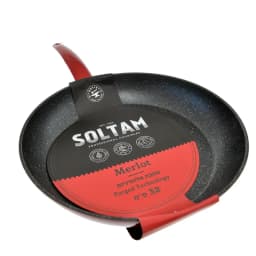 מחבת 32 ס"מ - ציפוי שיש - SOLTAM-merlot - All Store