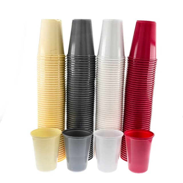 כוסות קשיחות צבעוניות חד פעמי - 50 יחידות - All Store