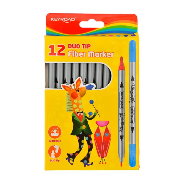 טושים דו צדדיים 12 יח' - All Store