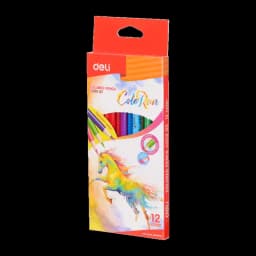 12 יחידות עפרונות צבעוניים של חברת Deli - All Store