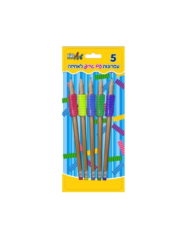 5 עפרונות עם גריפ - All Store