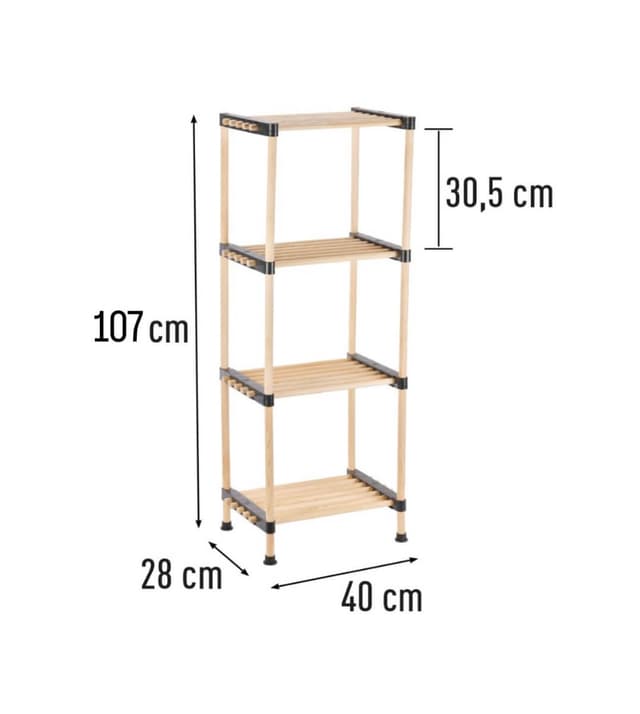 מתקן עץ מודולרי 4 קומות - All Store