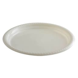 צלחות חד פעמי 9' לבן - All Store