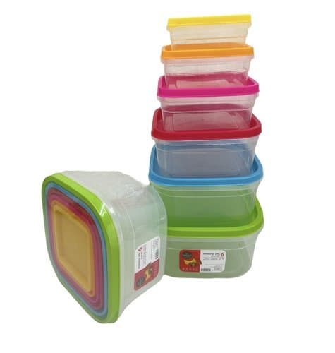 סט 6 קופסאות מרובע - All Store