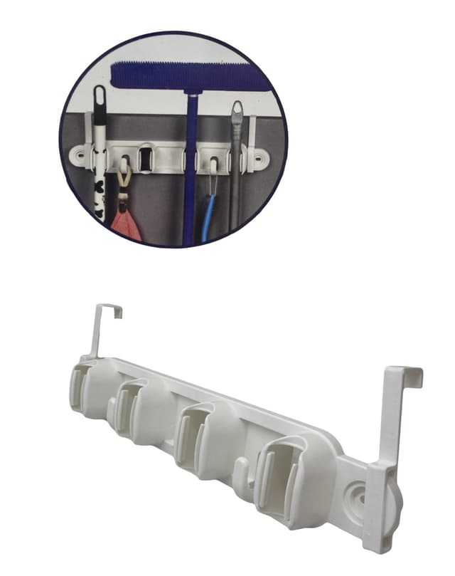 מתלה רב תכליתי למטאטים/מגבים+מטליות - All Store