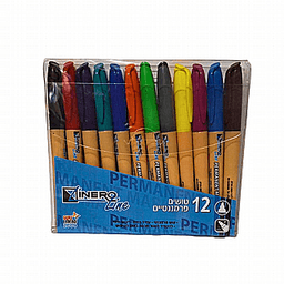 לינרו ליין טוש פרמננט דק סט 12 מעורב