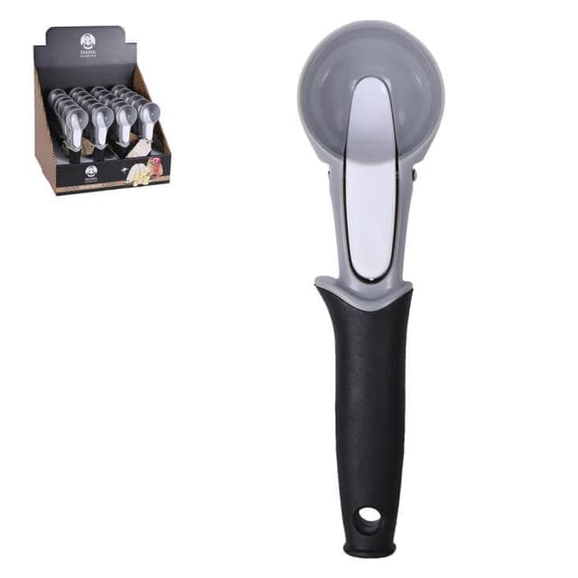 כף גלידה שחור לבן