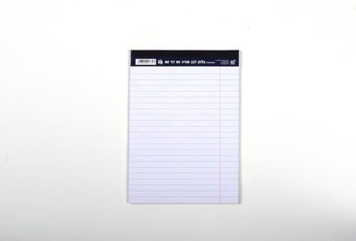 בלוק לבן שורה 50 דף A5 - All Store