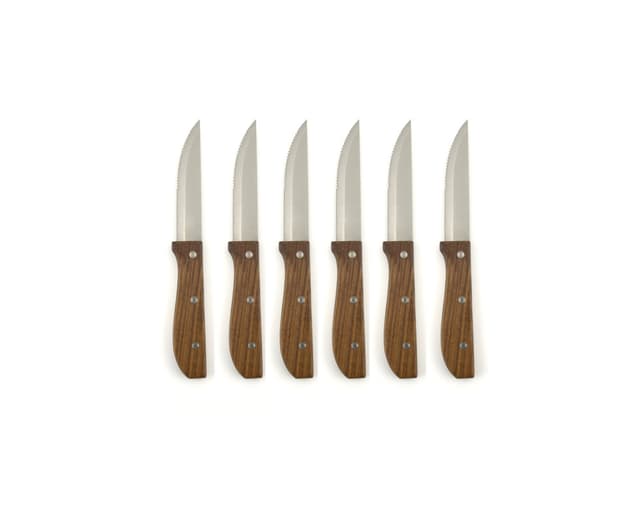 סכיני סטייק סט (6) חלק ידית ACACIA סולתם