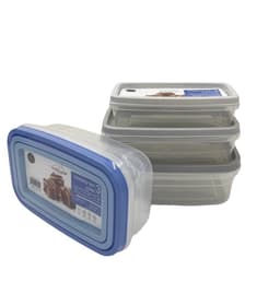 סט 3 קופסאות מלבניות פלסטיק - All Store