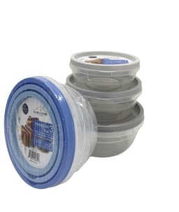 סט 3 קופסאות עגולות פלסטיק - All Store