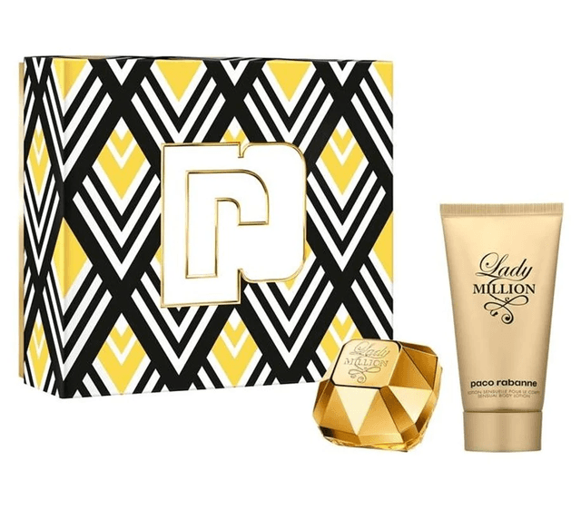 סט לאישה ליידי מיליון מבית פאקו רבן 100מ"ל א.ד.פ + 100מ"ל קרם גוף