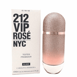 בושם לאישה 212 וי אי פי רוז אליקסר מבית קרולינה הררה 80מ"ל א.ד.פ (אריזת טסטר)