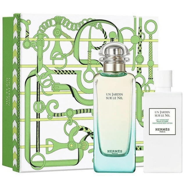 סט לאישה ג'ארדין סור לה ניל מבית הרמס 100מ"ל א.ד.ט 80מ"ל קרם גוף