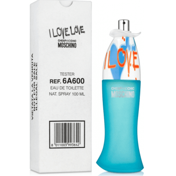 בושם לאישה איי לאב לאב מבית מוסקינו 100מ"ל א.ד.ט (אריזת טסטר)