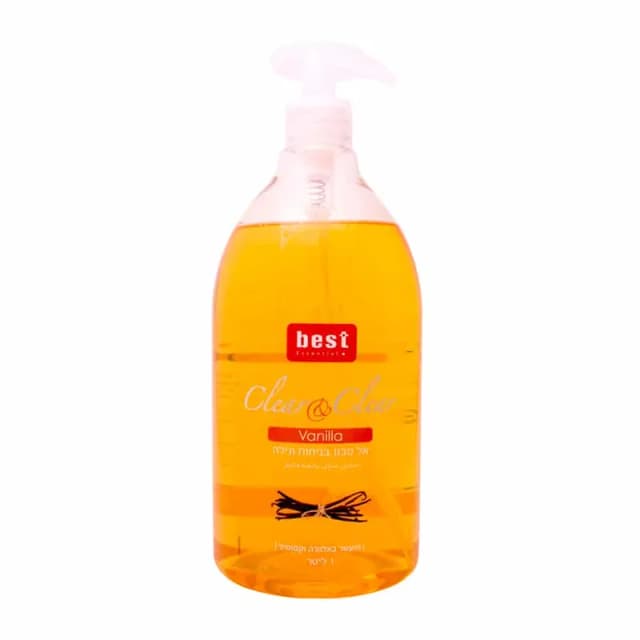 קליר אנד קליר ס.נוזלי בסט(וניל)ליטר / Clear & Clear Liquid Soap Vanilla 1 L