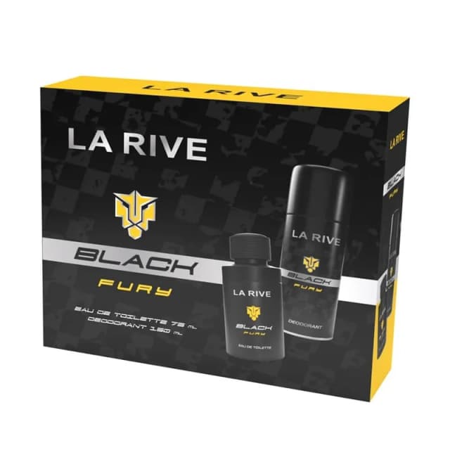 לה ריב סט בלאק פורי (ג) בושם+ דאו / La Rive Set Black Fury Edp+deo