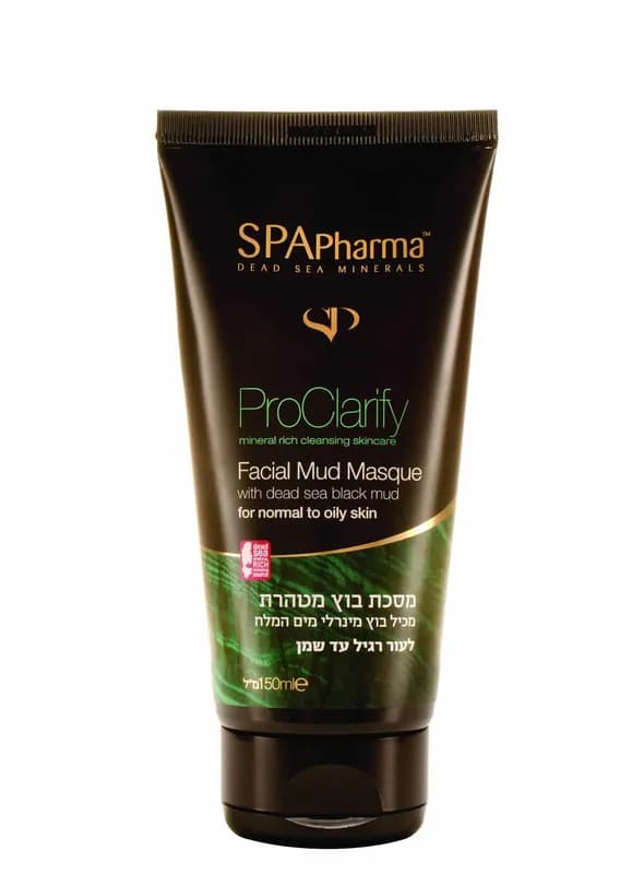 ספא פארמה מסיכת בוץ לעור רגיל עד שמן 150מ"ל / Spa Pharma Mud Mask For Regular And Oil Skin
