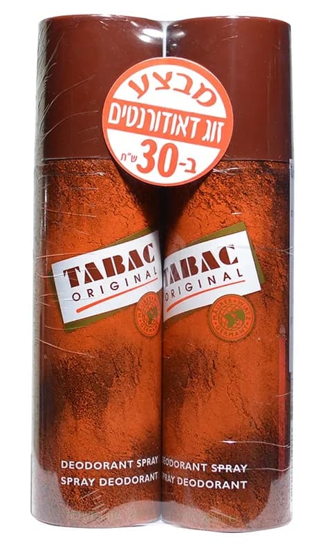 טבק זוג דאו ספרי גדול 200גר / Tabac Deodorant Spray 200ml*2