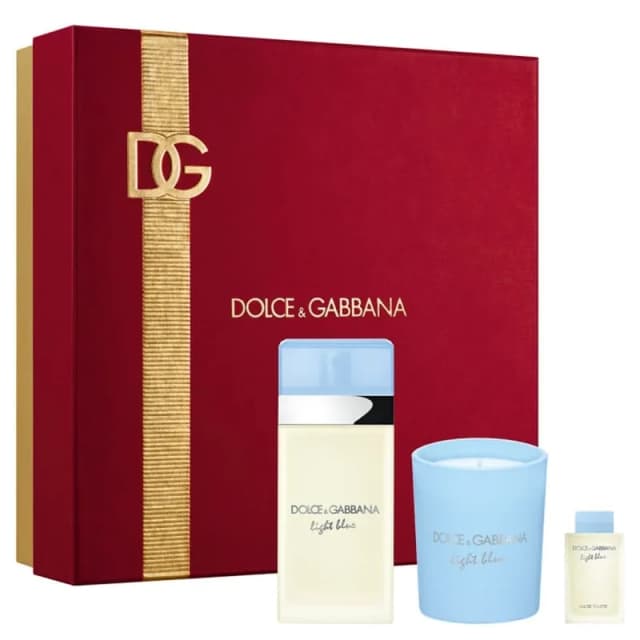 דולצה גבאנה סט לייט בלו (א) אדט 50מל + 4.5מל + נר / Dolce&gabbana Set Light Blue W Edt 100ml + 4.5ml + Candle 70gr