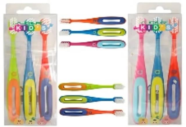 סליידר שלישיית מברשות שיניים לילדים S237 / Slider Toothbrush