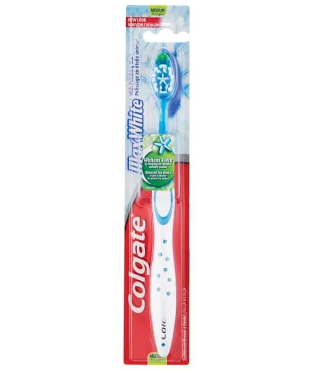 קולגייט מברשת שיניים מקס וויט מדיום / Colgate Max White Medium