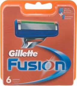 גילט פיוזן סכין גילוח 6להבים רב פעמי / Gillette Fiusion Razors 6 Pcs.
