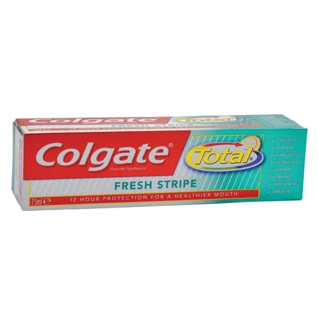 קולגייט משחת שיניים טוטאל פרש סטריפ 75מל / Colgate Total Tooth Paste Fresh Stripe 75ml