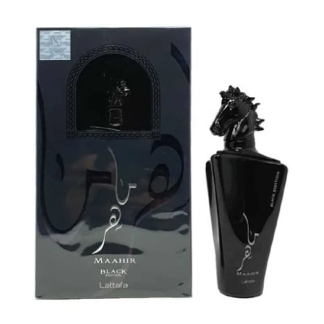 לטפה מהחיר בלאק (י) אדפ 100מל / Lattafa Maahir Black (u) Edp 100 Ml