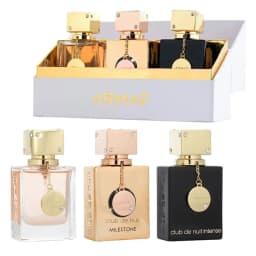 ארמף סט קלאב דה נואי +אינטנס+מילסטון (א) פרפיום 30מל / Armaf Set Parfum Club De Nuit+intense+miestone 30 Ml (w) Edp