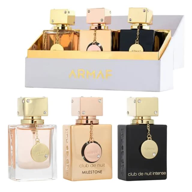 ארמף סט קלאב דה נואי +אינטנס+מילסטון (א) פרפיום 30מל / Armaf Set Parfum Club De Nuit+intense+miestone 30 Ml (w) Edp