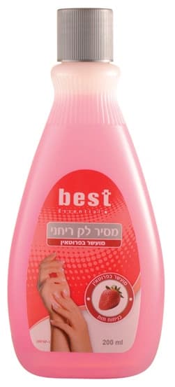 בסט מסיר לק בריח תות 200מ"ל / Best Npr Strawberry 200ml