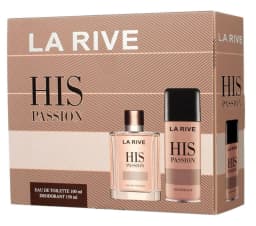 לה ריב סט HIS PASSION Mבושם + דאו / La Rive Set His Passion Edt+deo