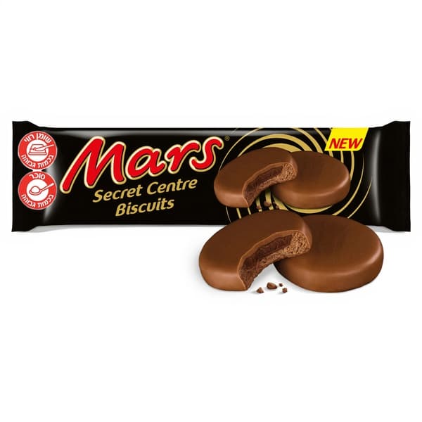 מארס עוגיות מצופות שוקולד 132 גרם