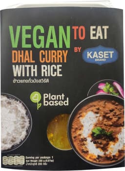 ארוחת דאל קארי עם אורז יסמין תאילנדי 280